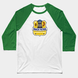 Schnauzer Snack patrol Baseball T-Shirt